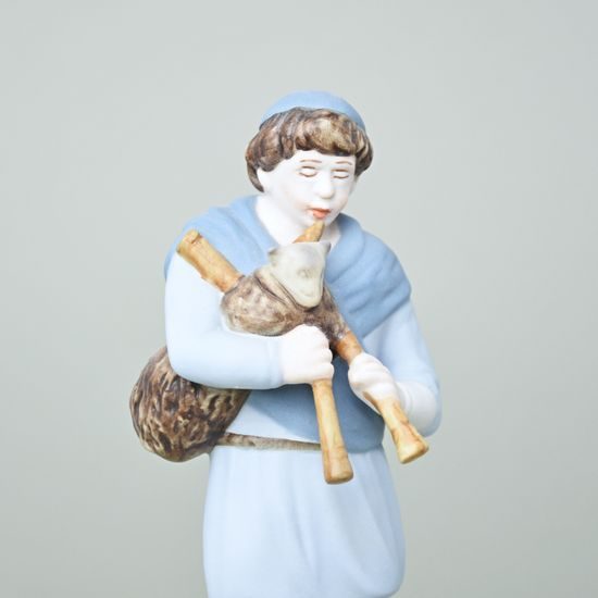 Bagpiper 5 x 7,3 x 18 cm , Biskvit + saxe, Porcelain Figures, Duchcov