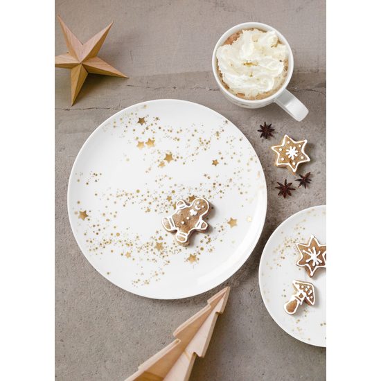 Liberty Christmas stars: Plate dessert 22,5 cm, Seltmann porcelain