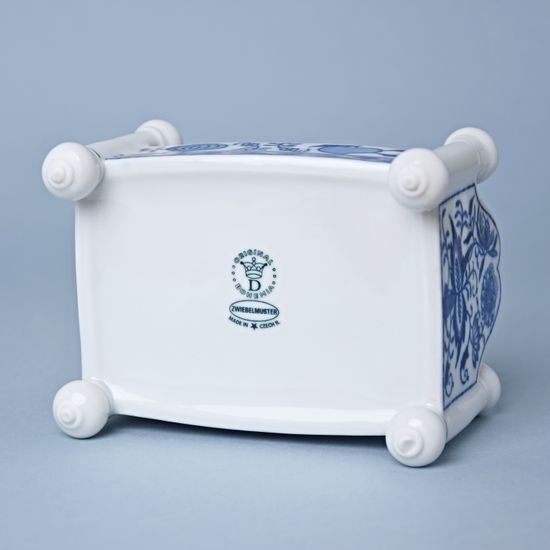 Dóza na bonbóny / postýlka / - komplet 13 x 9,5 cm, Cibulák, originální z Dubí