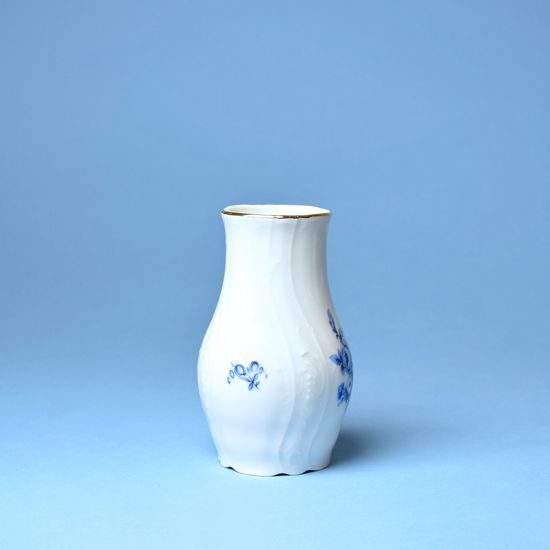 Vase 11,5 cm, Thun 1794 Carlsbad porcelain, BERNADOTTE blue rose