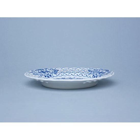 Plate perforated 15 cm, Original Blue Onion patterm QII