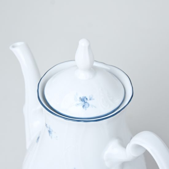 Coffee pot 1,2 l, Thun 1794 Carlsbad porcelain, BERNADOTTE blue flower