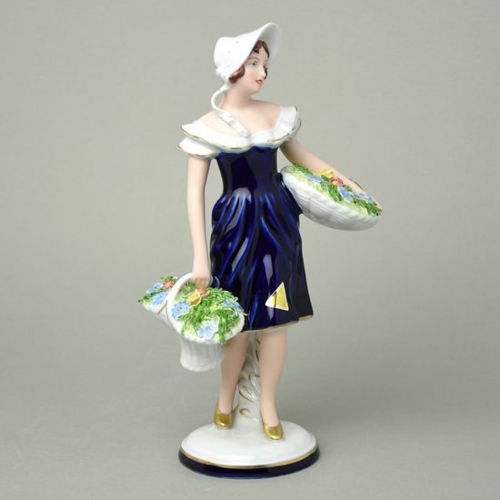 Zahradnice 27 cm, ISIS, Porcelánové figurky Duchcov