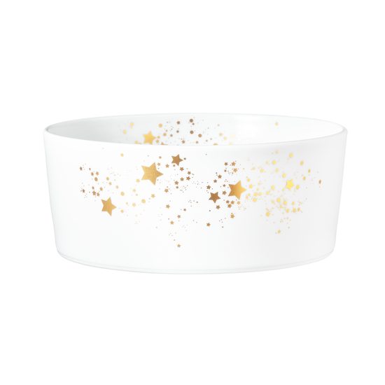 Liberty vánoční hvězdičky: Mísa rovná / dóza s plochým víkem 20 x 8 cm, porcelán Seltmann