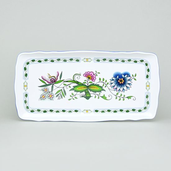 Tray square 33 x 16 cm, COLOURED ONION PATTERN