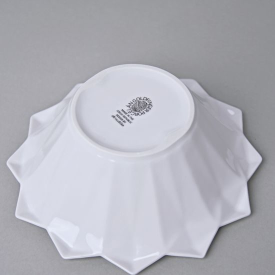 Bowl 16 cm Diamond white, Sunflower, Goldfinger porcelain