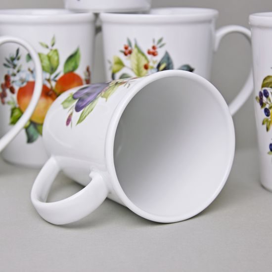 Hrnek Erin 12 cm 0,42 l, ovoce 6 ks., Český porcelán a.s.