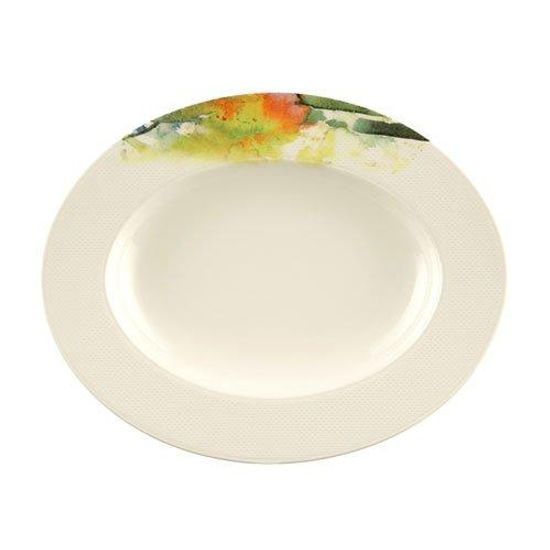 Platter oval 24 cm, Achat Diamant 3984 Potpourri, Tettau Porcelain