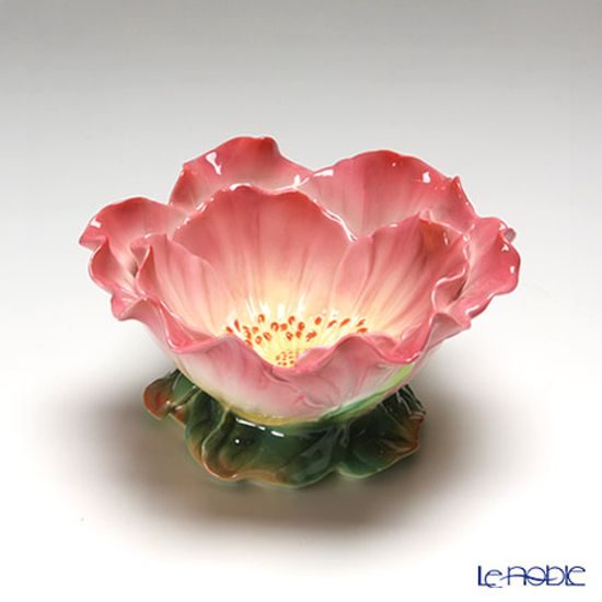 Rose design sculptured porcelain bowl 12 cm, FRANZ Porcelain