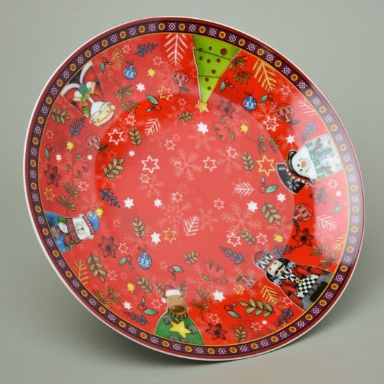 Mísa na noze 27 x 9 cm, vánoční dekor, porcelán, EGAN