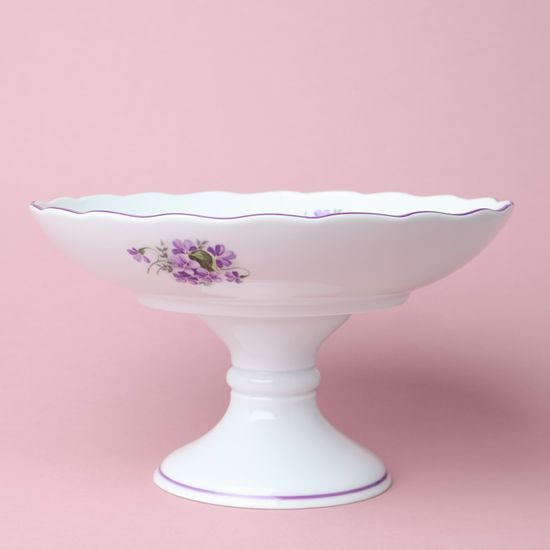 Compot dish on stand 24 cm, Violet, Český porcelán a.s.