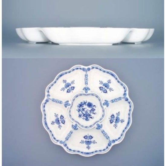 6-part dish 35 cm, Original Blue Onion Pattern