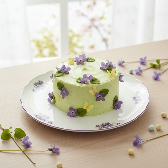 Cake plate 31 cm, Violet, Český porcelán a.s.