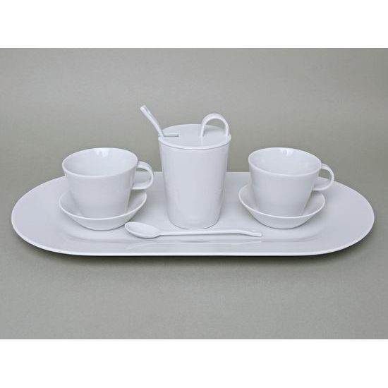 Bohemia White, Přátelská souprava pro 2 osoby, design Pelcl, Český porcelán a.s.