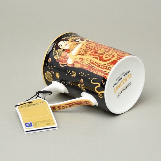 Hrnek 360 ml, G. Klimt, Hygieia, kostní porcelán Carmani