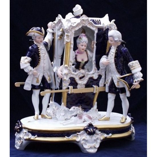 Dooly rococo 35 x 24 x 28,5 cm, Porcelain Figures Duchcov