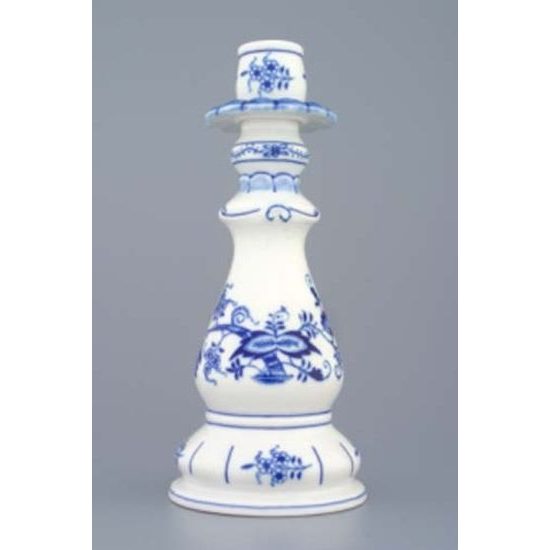 Candle holder 1982 21,5 cm, Original Blue Onion Pattern