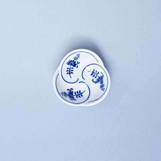 Dish Trefoil 3,7cm, Original Blue Onion Pattern