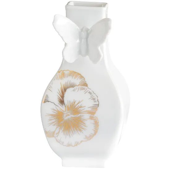 Váza / vázička Obří květ 13 cm, Motýlí kolekce, Míšeňský porcelán