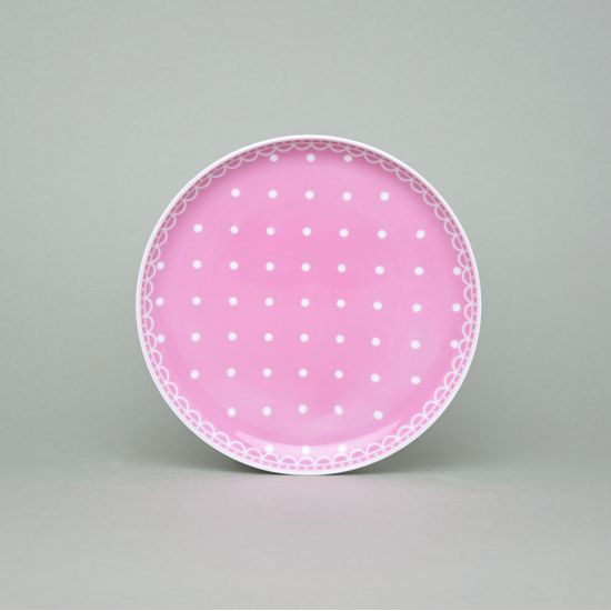 Tom 30357b0 pink: Plate dessert 19 cm, Thun 1794, karlovarský porcelán