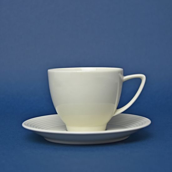 Cup 140 ml + saucer 135 mm, Lea ivory, Thun 1794