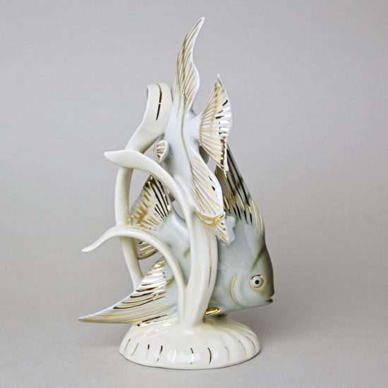 RYBY Skaláry 15,5 x 9,5 x 25,5 cm, Luxor, Porcelánové figurky Duchcov