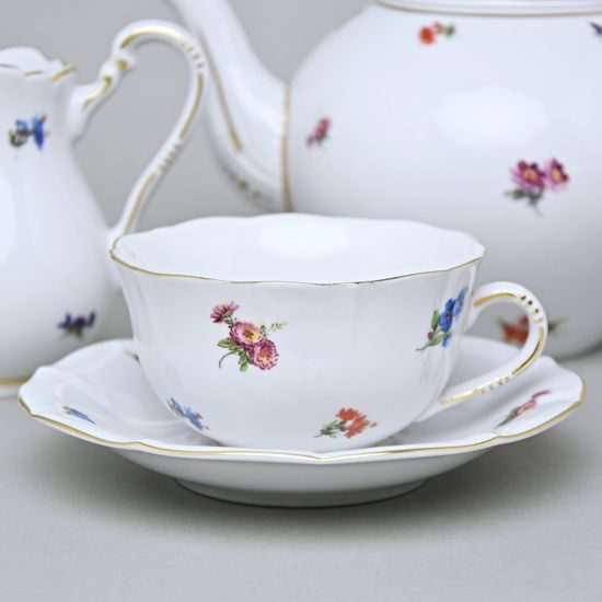 Čajová sada pro 6 osob, Rakouská házenka, Český porcelán a.s.