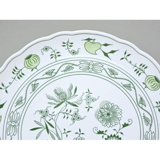 Cake plate 31 cm, Green Onion Pattern, Cesky porcelan a.s.