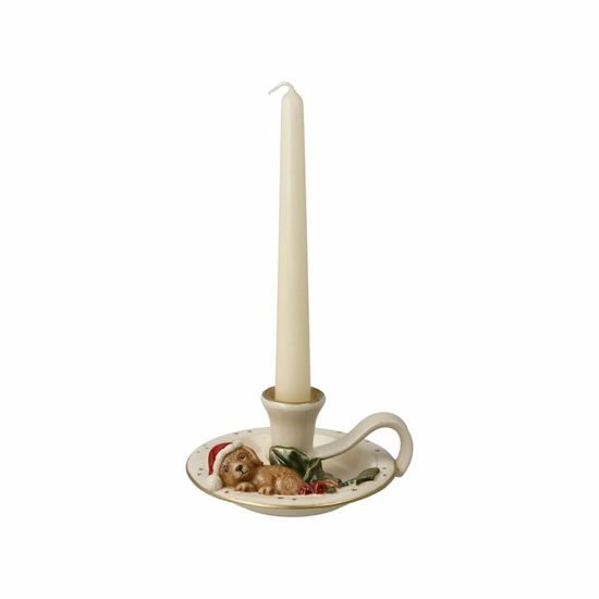 Santa is Coming Tomorrow: Candleholder Dog 13 x 6 cm, Goebel porcelain