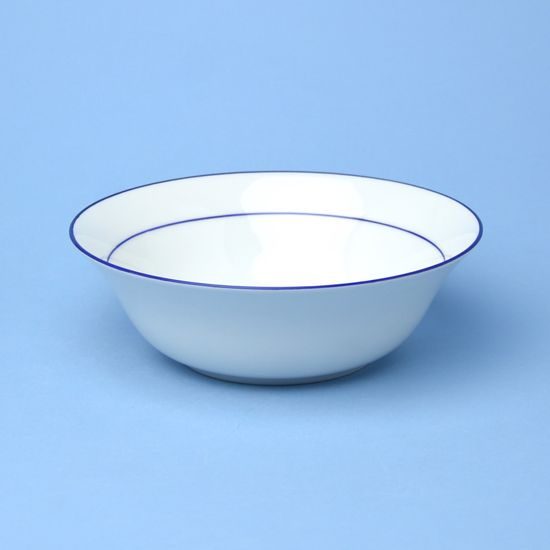 Bowl 19 cm, Thun 1794, karlovarský porcelán, Nina blue stripes