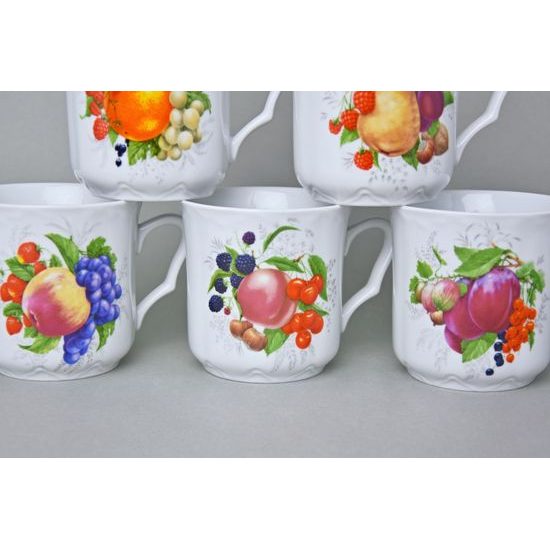 Hrnek Karel 270 ml, ovoce, 6 ks., Český porcelán a.s.