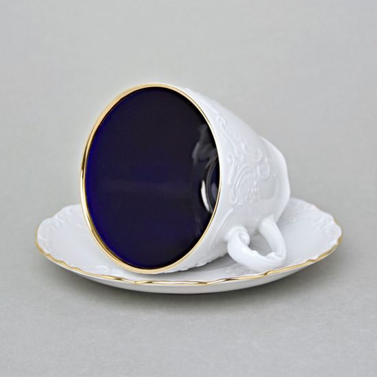 Cup coffee 200 ml and saucer, Opera Cobalt blue, Cesky porcelan a.s.