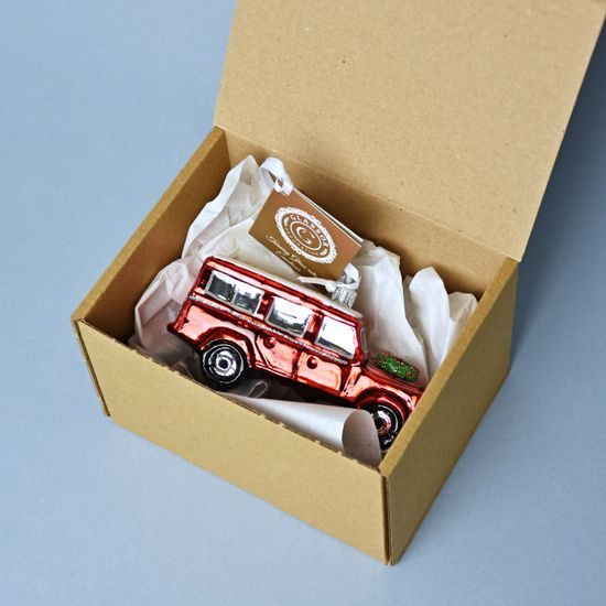 Vánoční ozdoba závěsná "Teréňák", Glassor