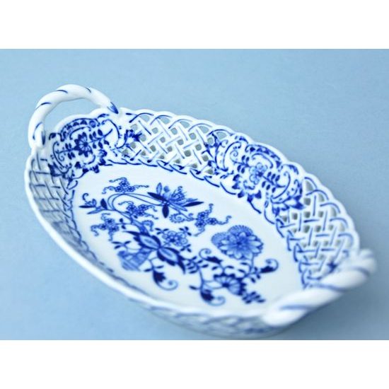 Košík prolamovaný 16,5 cm, Cibulák, originální z Dubí