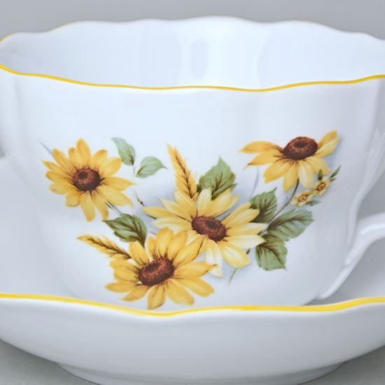 Šálek a podšálek D, 400 ml, Rudbégie, Český porcelán a.s.