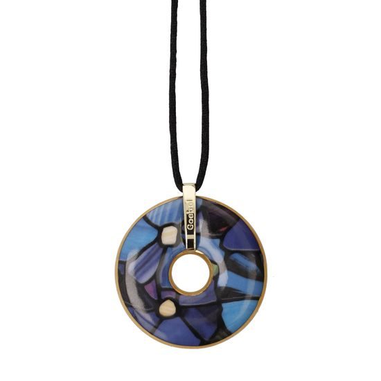 Necklace Larkspur 5 / 1 / 5cm, porcelain, L. C. Tiffany, Goebel