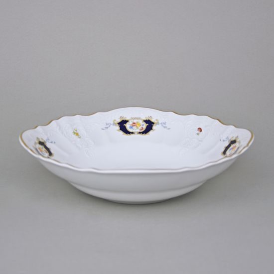 Bowl compot 25 cm, Thun 1794 Carlsbad porcelain, BERNADOTTE arms