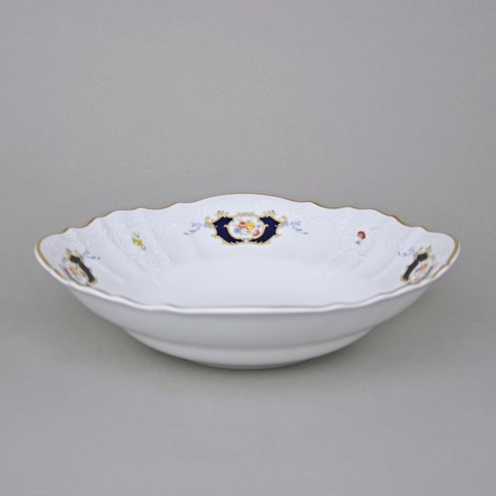 Bowl compot 25 cm, Thun 1794 Carlsbad porcelain, BERNADOTTE arms