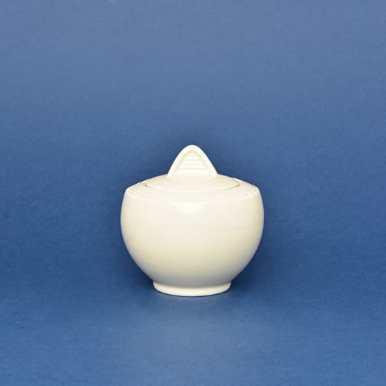 Sugar bowl 0,35 l, Lea ivory, Thun Carlsbad Porcelain