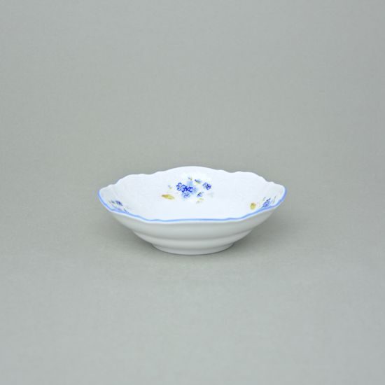 Bowl 13 cm, Thun 1794 Carlsbad porcelain, BERNADOTTE Forget-me-not-flower
