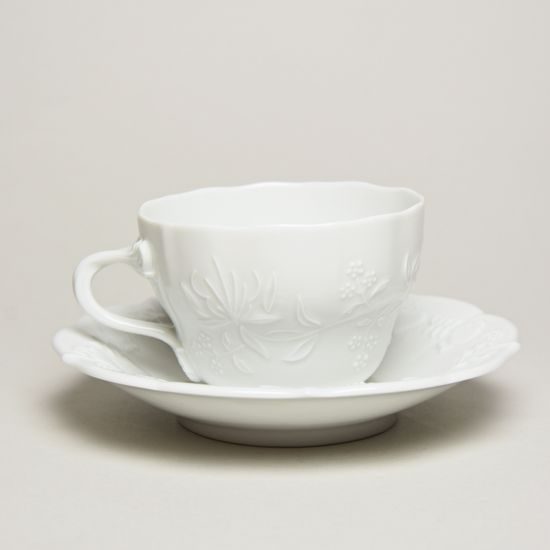 Elegance: Cup 0,21 l + saucer 16 cm, Český porcelán a.s