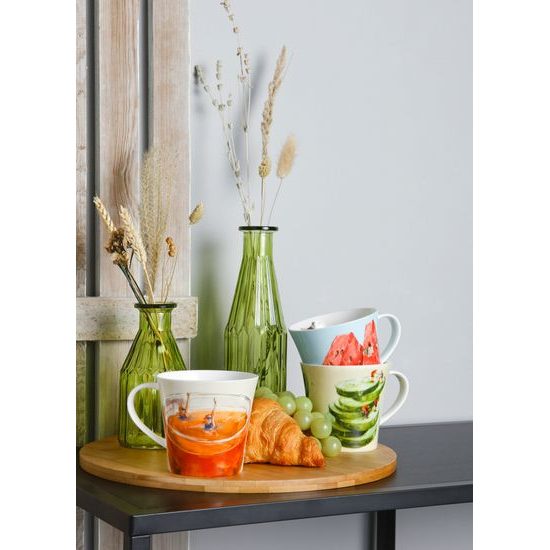 Coffee / tea mug Daria Rosso Tea Gym, 13 / 10 / 9,5 cm, fine bone china, Goebel