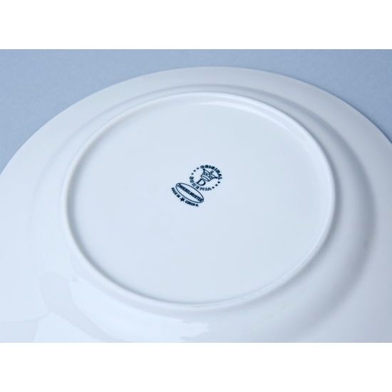 Talíř mělký 21 cm, Cibulák, originální z Dubí