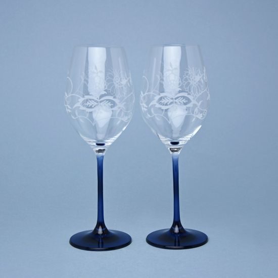 Celebration - Cibulák - Broušené skleničky na bílé víno 360 ml, 2 ks