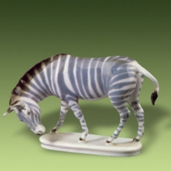 Zebra 11 x 5,5 x 7,5 cm, Porcelain Figures Duchcov