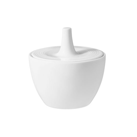 Sugar Bowl 0,27 l, Beat white, Seltmann Porcelain