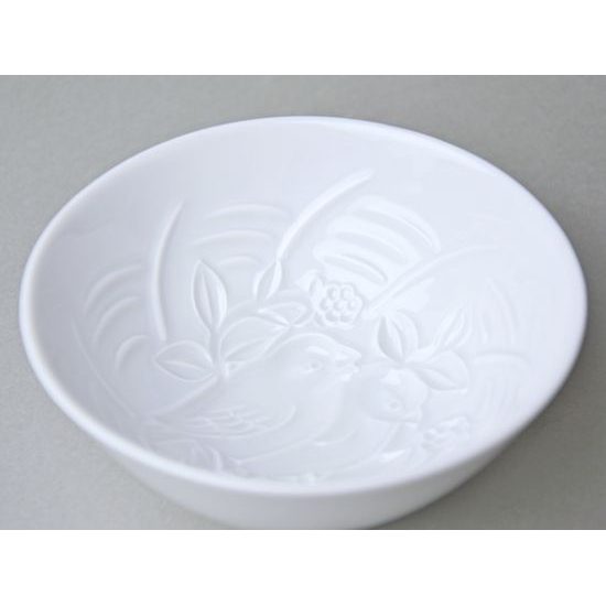 Miska na puding - ptáčci 11,3 cm, Bílý porcelán, Český porcelán a.s.