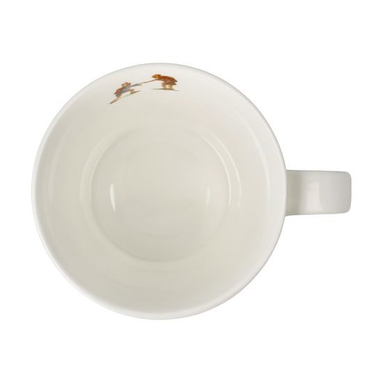 Hrnek 350 ml, Míříme výše 13 / 10 / 9,5 cm, jemný kostní porcelán Daria Rosso, Goebel