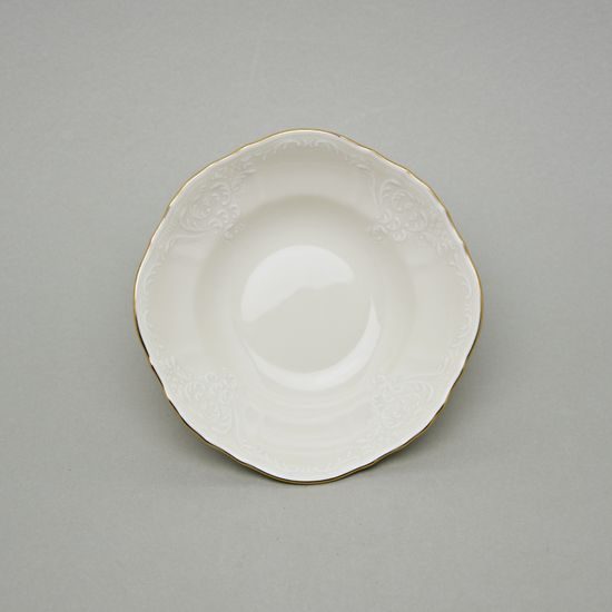 Bowl 16 cm, Thun 1794 Carlsbad porcelain, BERNADOTTE ivory + gold