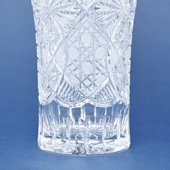 Crystal Hand Cut Vase, 255 mm, Crystal BOHEMIA